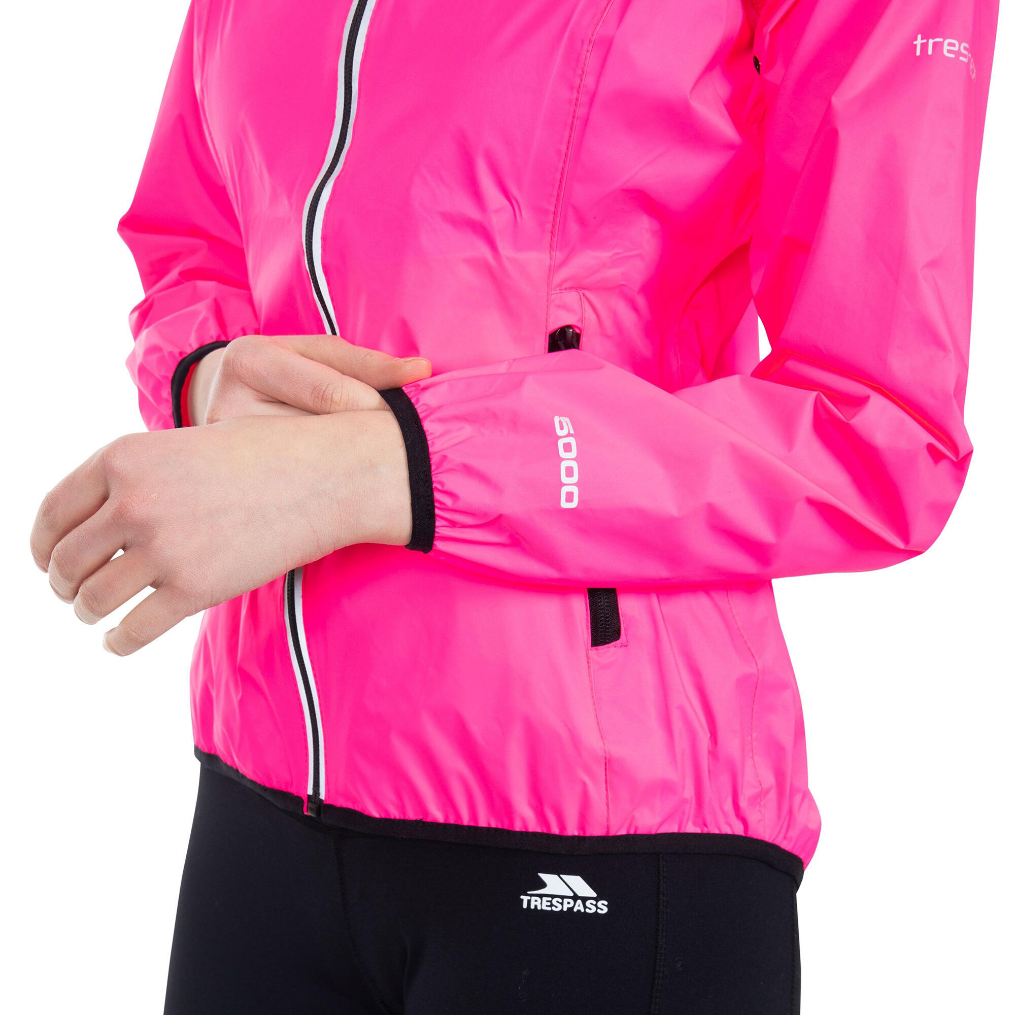 Dames Beaming Makkelijk Opbergbaar en Goedzichtbare Jas (Roze) 3/5