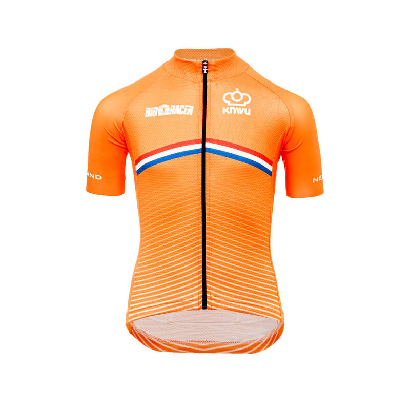 conspiración Aniquilar solar Maillot Ciclismo para Niños - Naranja - Official Team Netherlands (2022) |  Decathlon