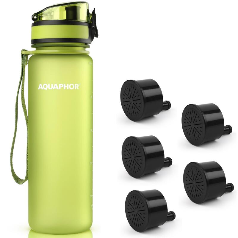 Butelka filtrująca turystyczna Aquaphor City 500 ml + 5 filtry