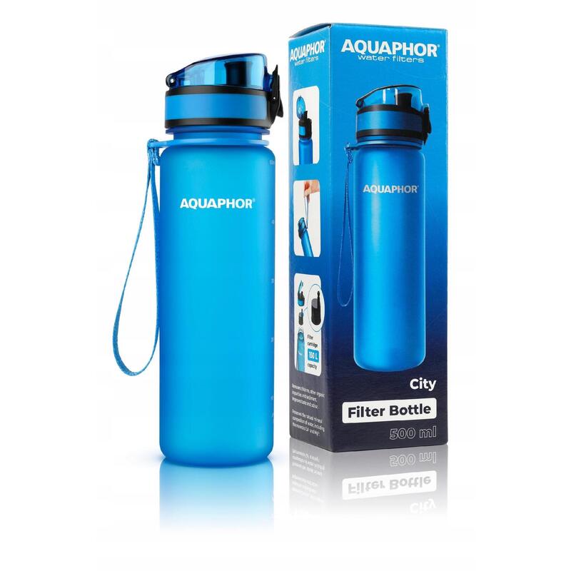 Butelka filtrująca turystyczna Aquaphor City 500 ml + 2 filtry
