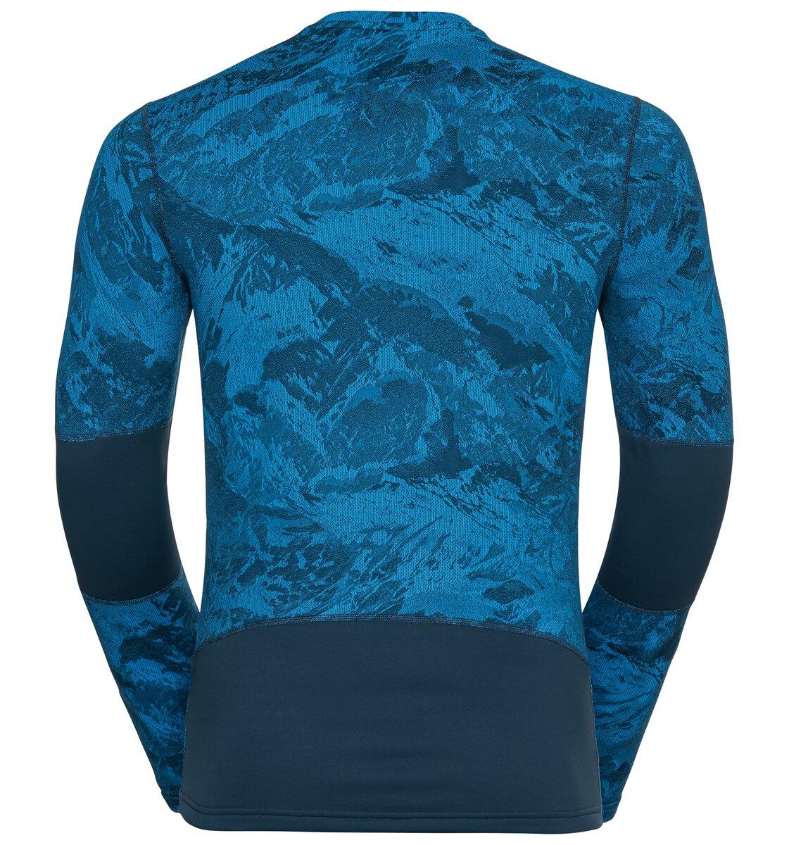 Odlo Camiseta De Manga Larga Whistler Eco Azul/negro 2/4