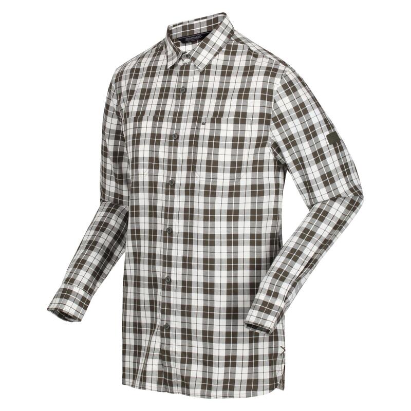 Lance Homme T-Shirt à carreaux à manches longues