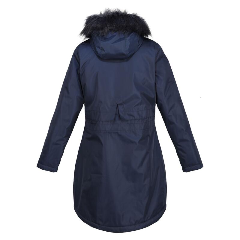 Lyanna Parka avec bordure en fausse fourrure pour femme