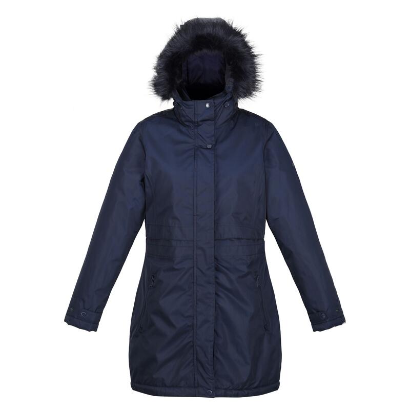 Lyanna Parka avec bordure en fausse fourrure pour femme