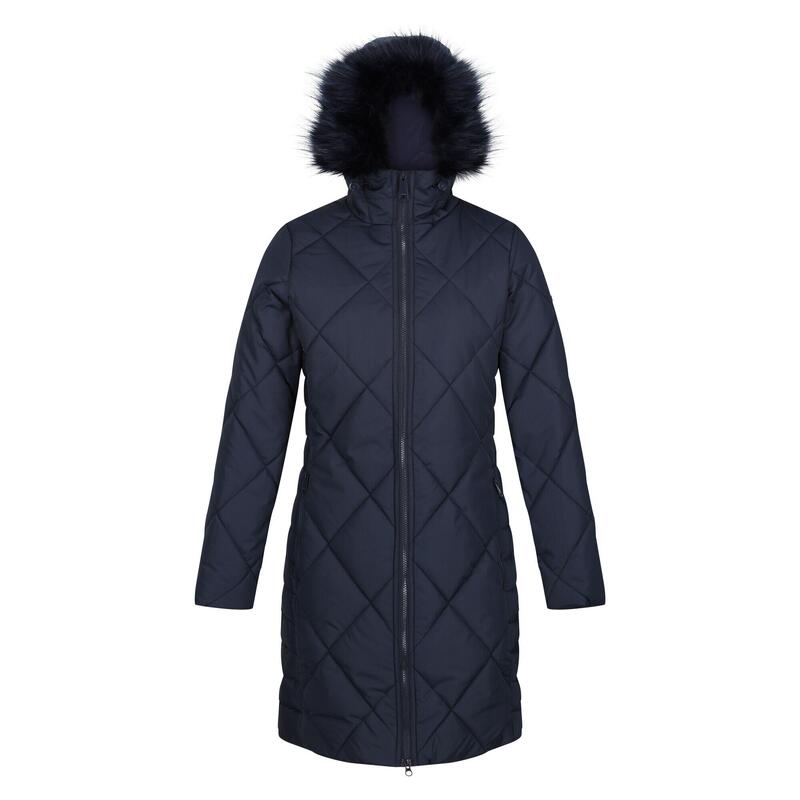 Damski płaszcz turystyczny zimowy pikowany Fritha II
