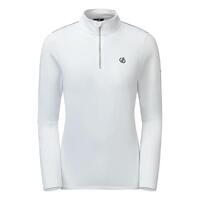Sous-couche Femme stretch extensible et légère LOWLINE II avec ouverture 1/2 zip