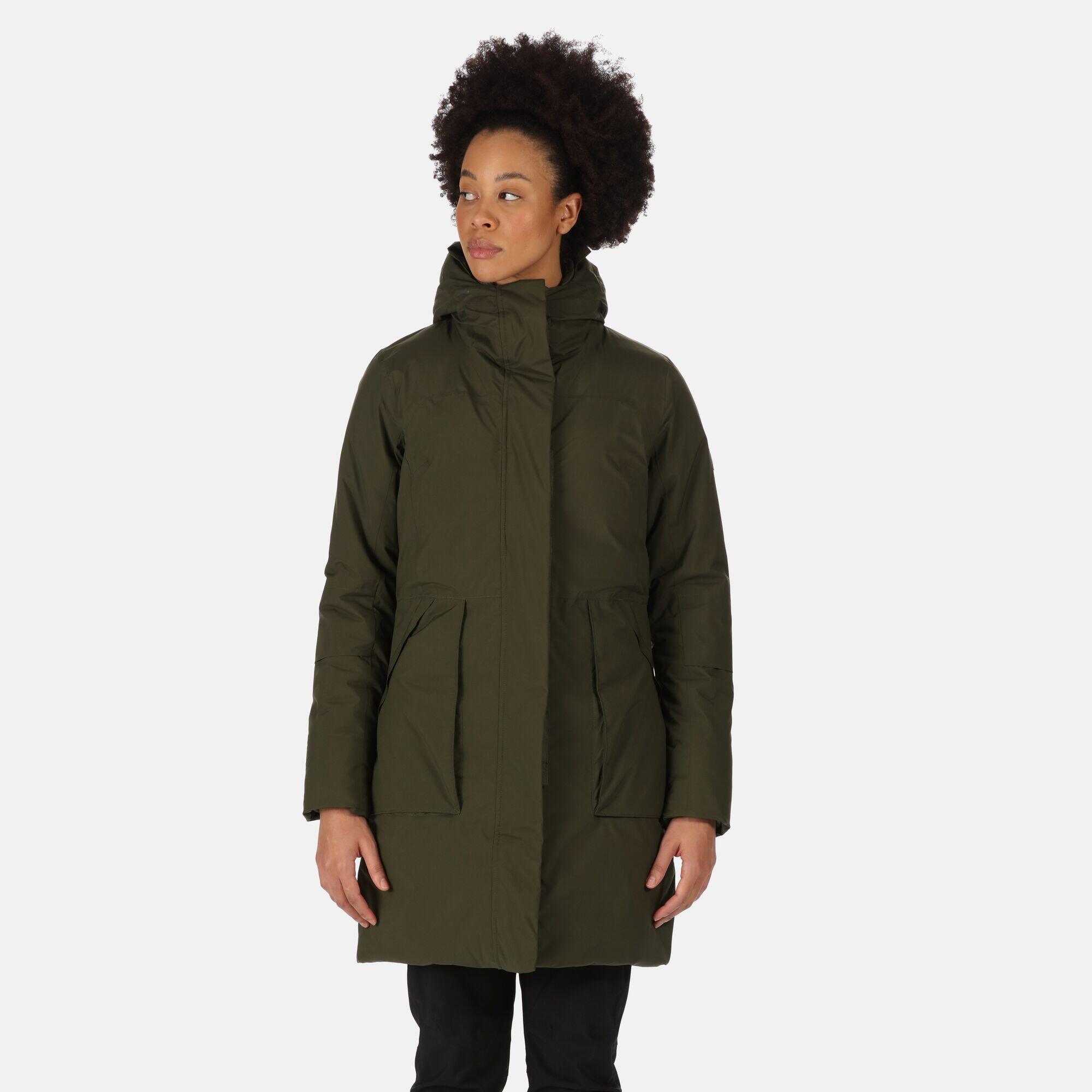 Chubasquero senderismo mujer impermeable Regatta Yewbank Ii, khaki 5/7