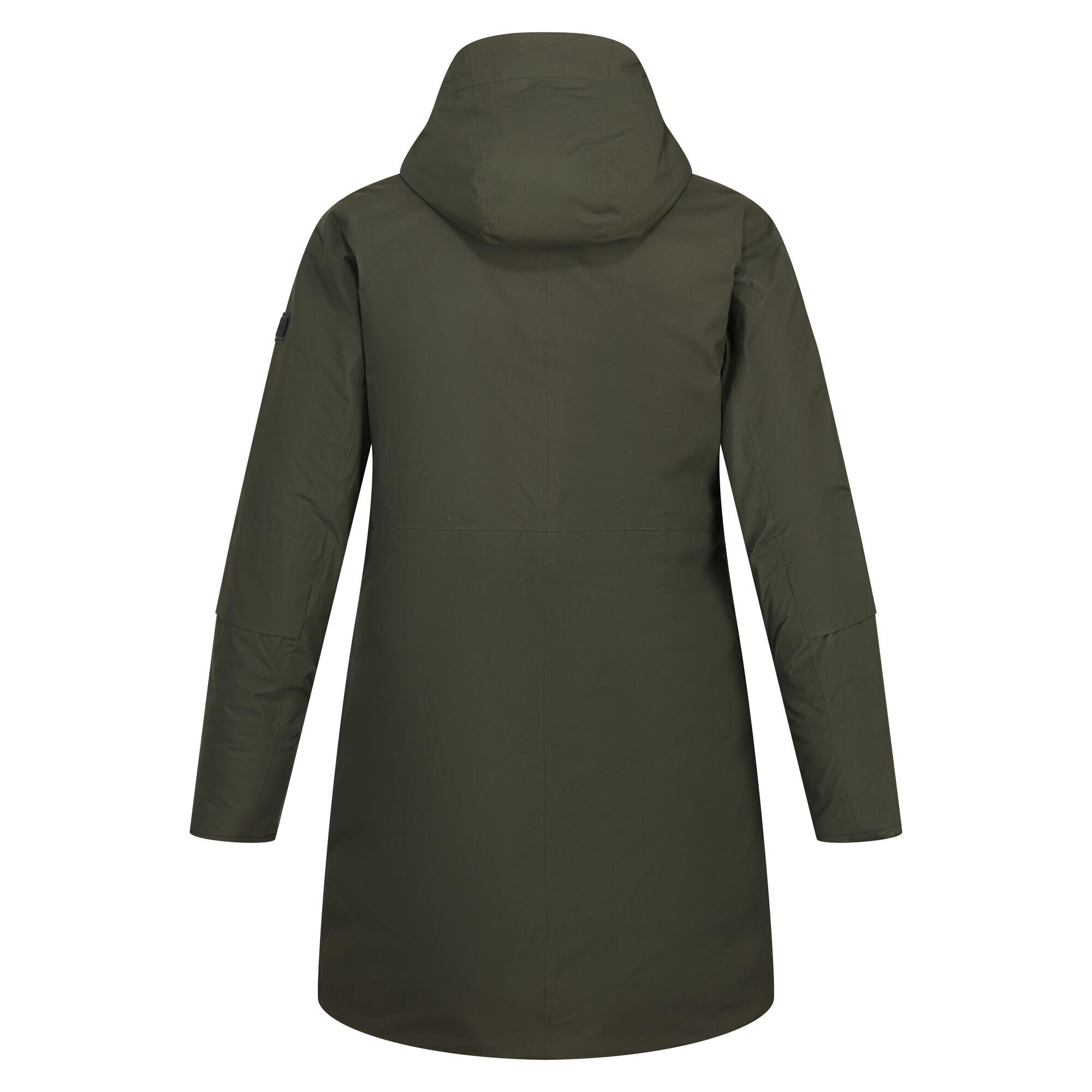 Chubasquero senderismo mujer impermeable Regatta Yewbank Ii, khaki 4/7