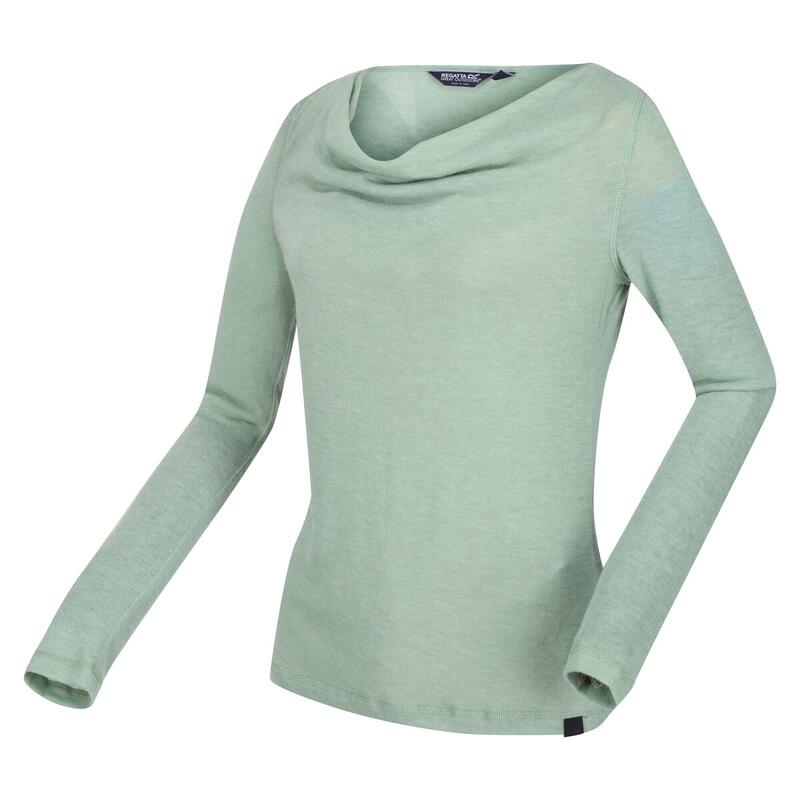 T-shirt épais en laine avec manches longues Femme FRAYDA
