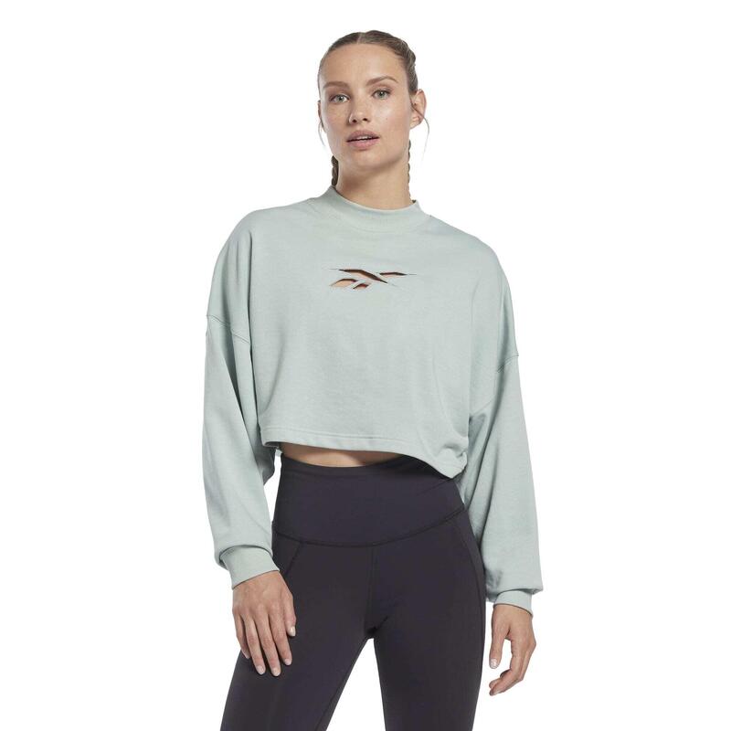 Sweatshirt ras du cou en maille femme Reebok Studio Vector Knit Crew