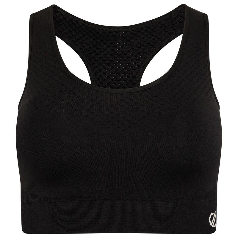 Dont Sweat It Dames Fitness BH - Zwart / Donkergrijs