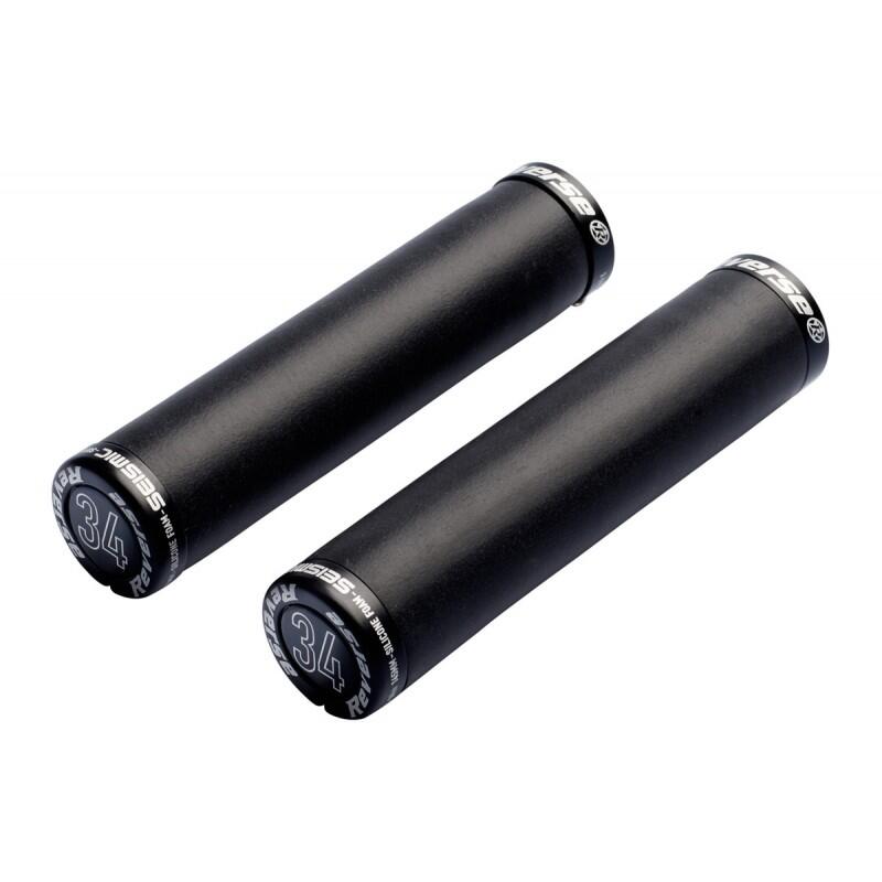 Puños bicicleta MTB Seismic Ergo Ø34mm negro/negro