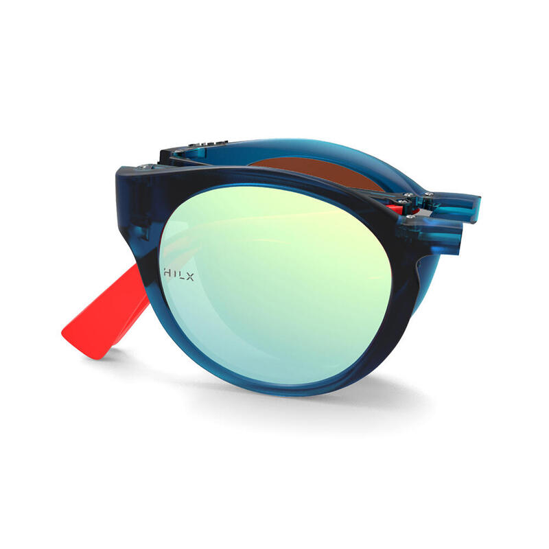 SWITCHBLADE foldable hydrophobic anti-glare anti-scratch Hike Sunglasses Blue