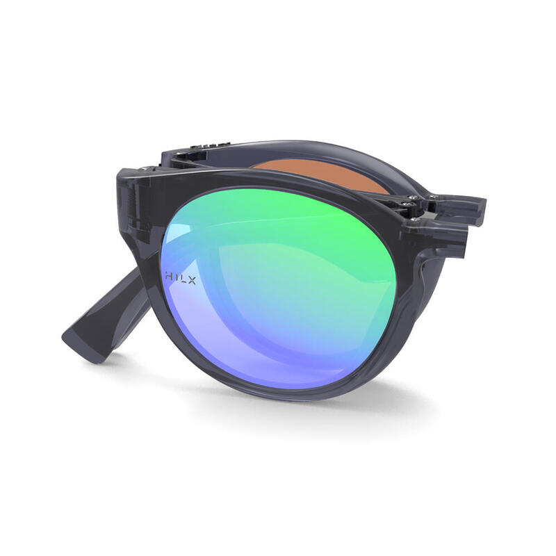 SWITCHBLADE foldable hydrophobic anti-glare anti-scratch Hike Sunglasses Grey