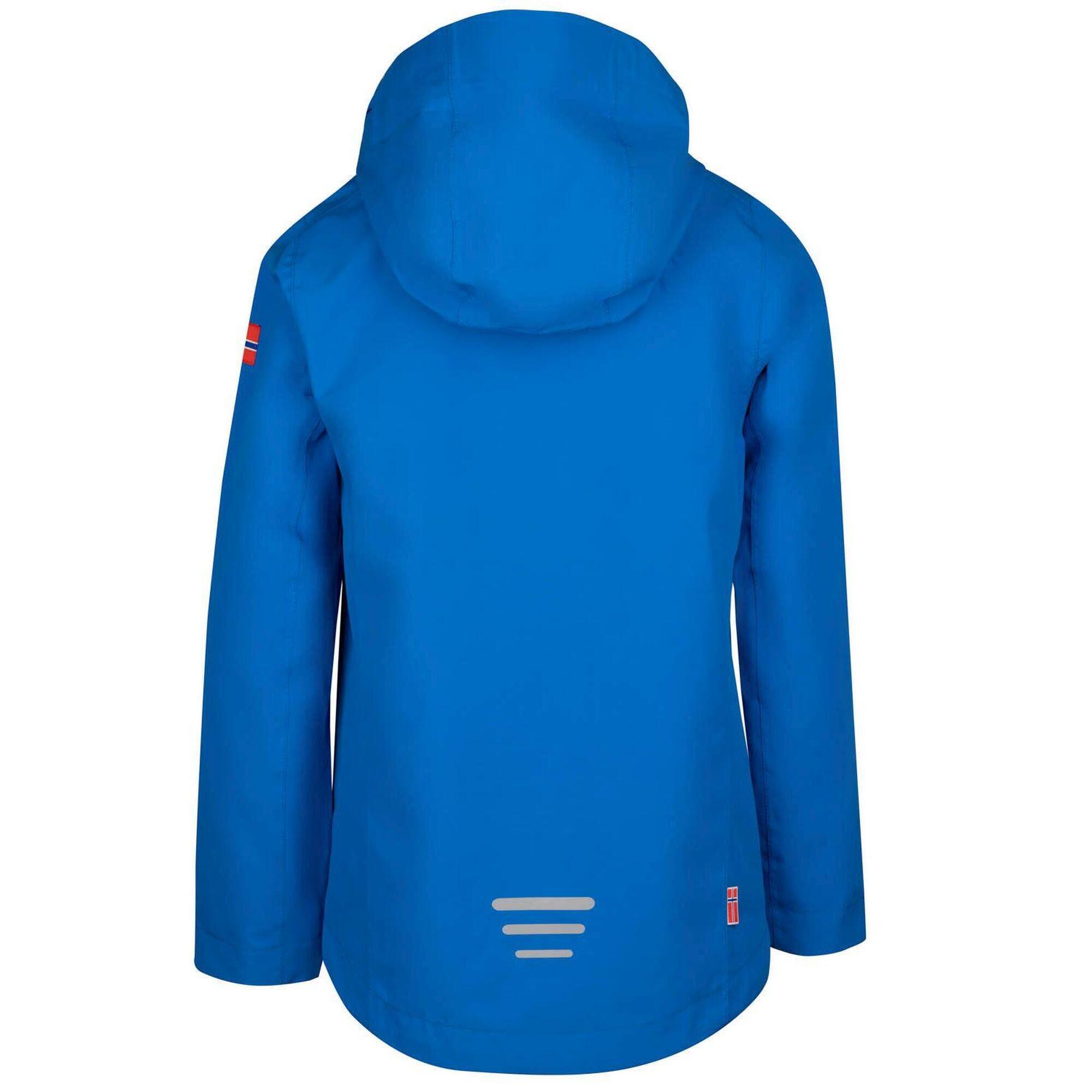 Telemark children's cycling jacket Bright blue/cloudy grey