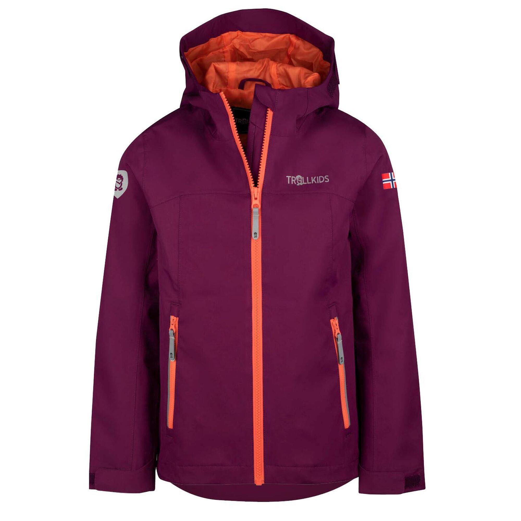 Telemark children's cycling jacket blackberry/peach