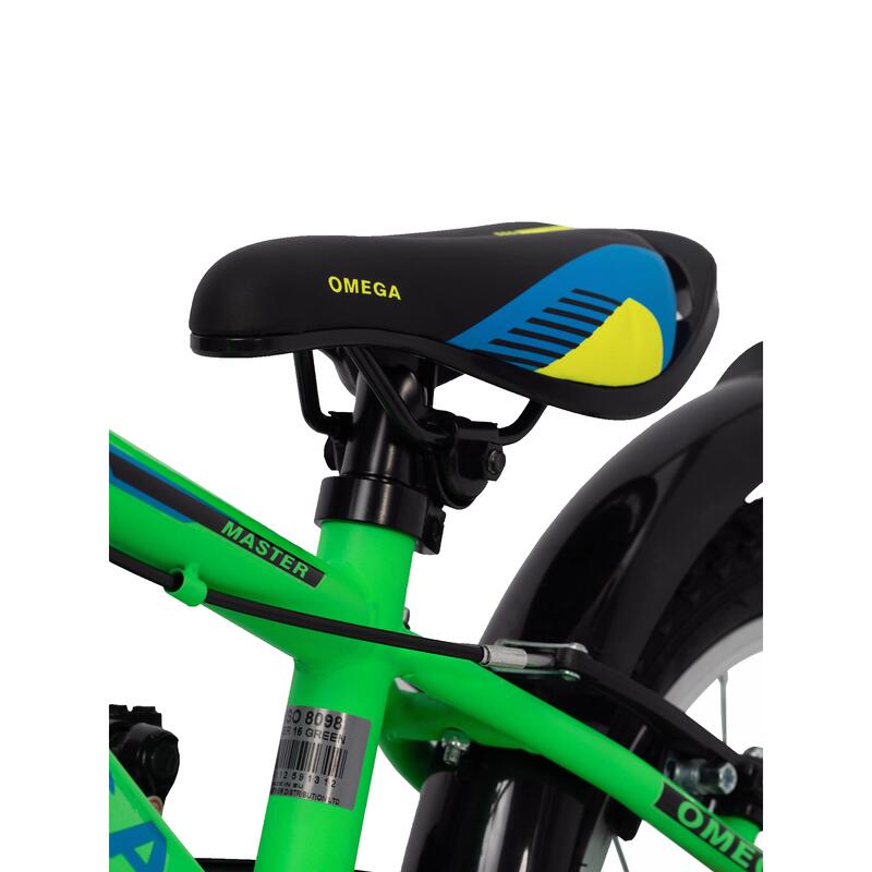 Omega Master 16" 2022-es gyerekkerékpár, zöld