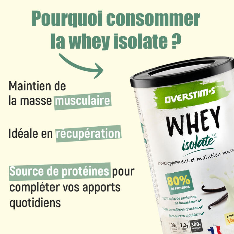 Proteïne Whey Isolaat Chocolade - Hazelnoot - 300g