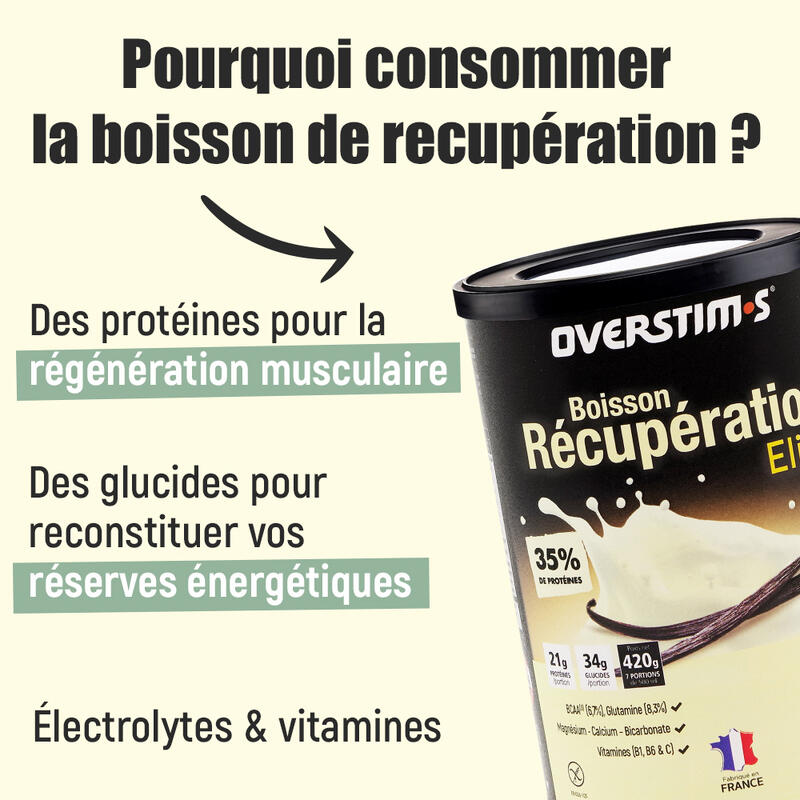 Boisson Récuperation Elite Vanille - 1.2kg