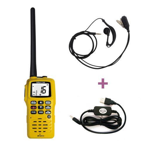 Pack Vhf Rt411+pack Chargeur 220v- Câble Usb