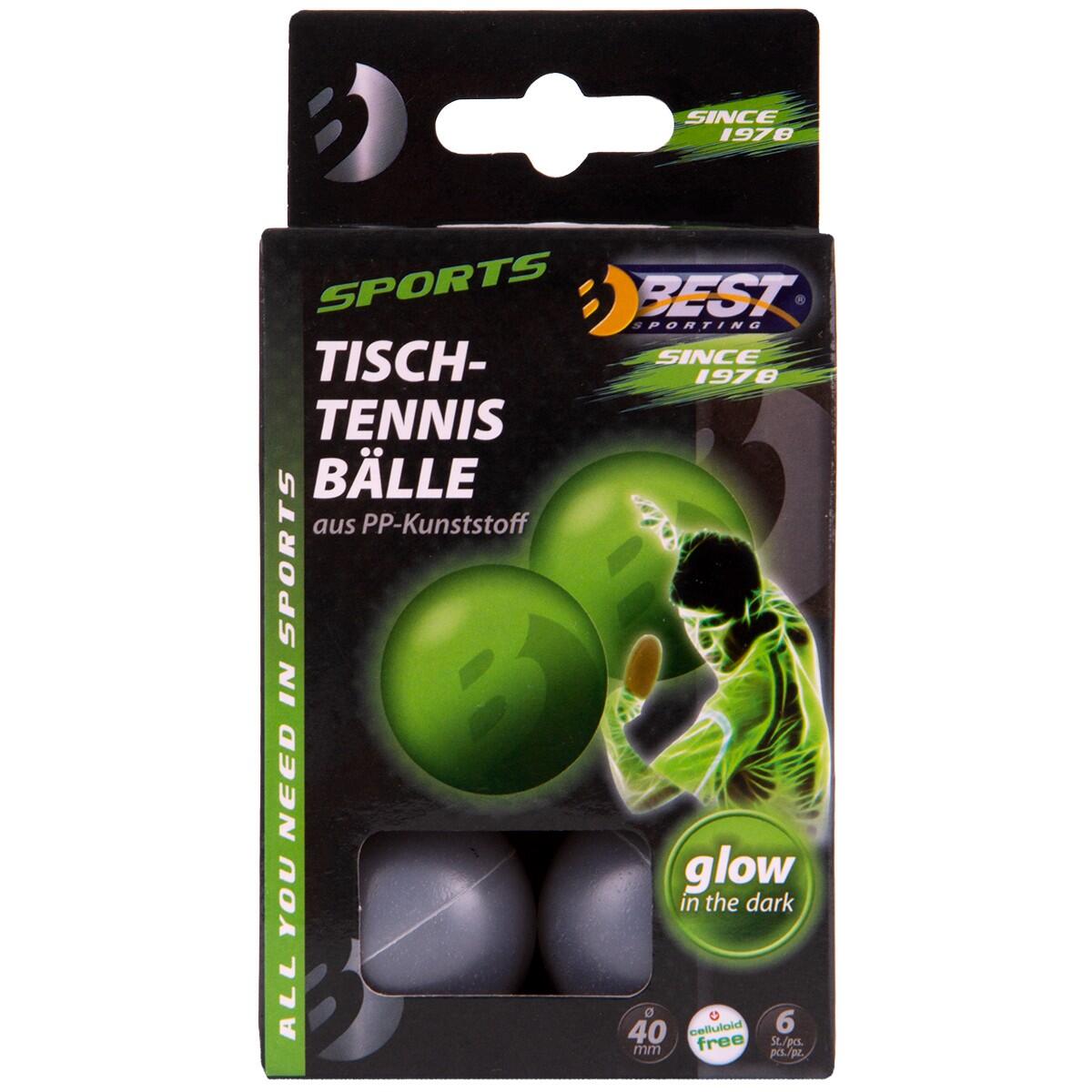 Best Sporting Tischtennisbälle, 6 Stück, leuchtend 4/4