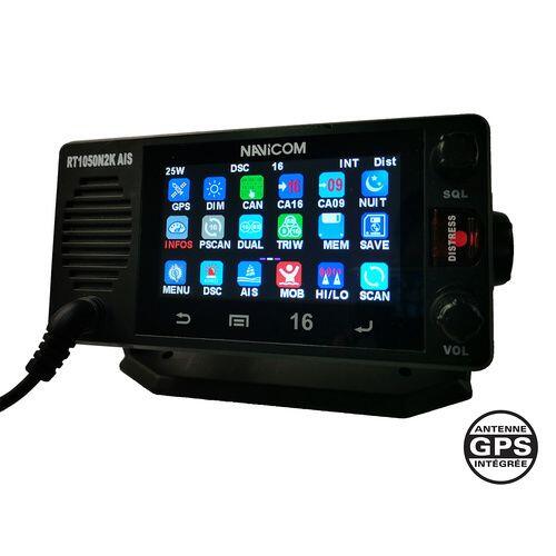 Fixed Vhf with touch screen and receiver ais Navicom NMEA2000 25 w