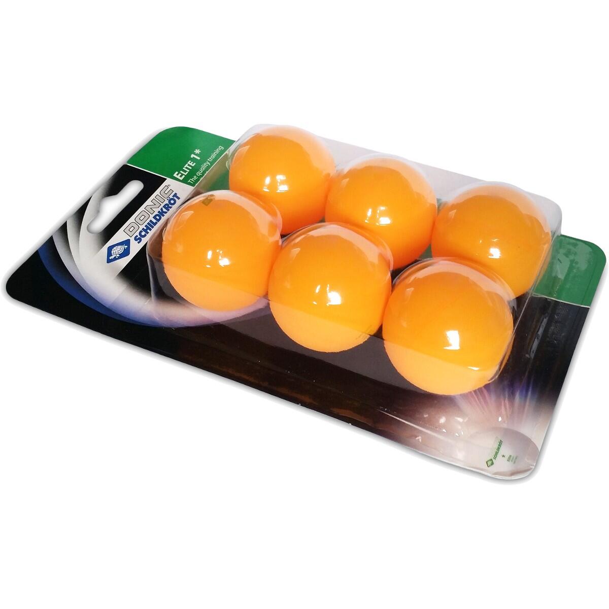 6 Donic Schildkröt Elite Tafeltennisballen 2/3