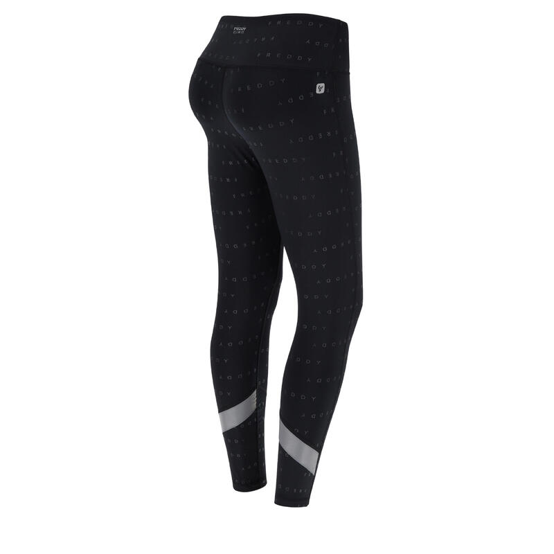 Leggings Superfit ecologici traspiranti logo Freddy all over