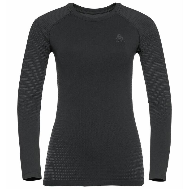 ODLO Shirt Lange Mouwen Performance Warm ECO Thermoshirt ZWART - NIEUW ODLO