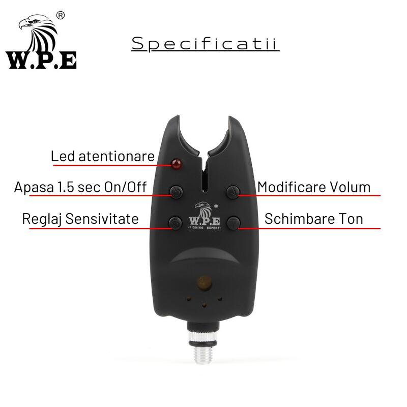 Avertizor Senzor sonor W.P.E TLI-07, semnalizare run / drop, indicator led