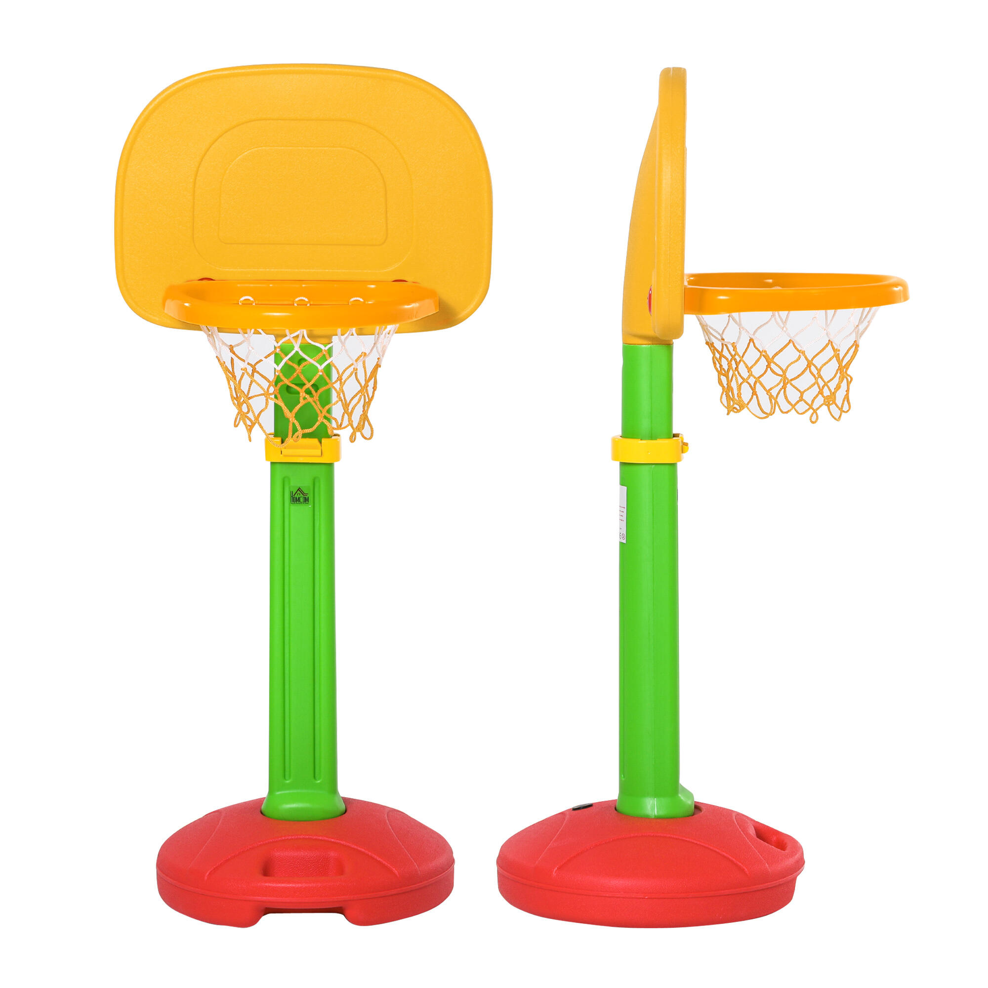 Tabela de Basquetebol p/ crianças HOMCOM 52.5x44x160cm 4/6
