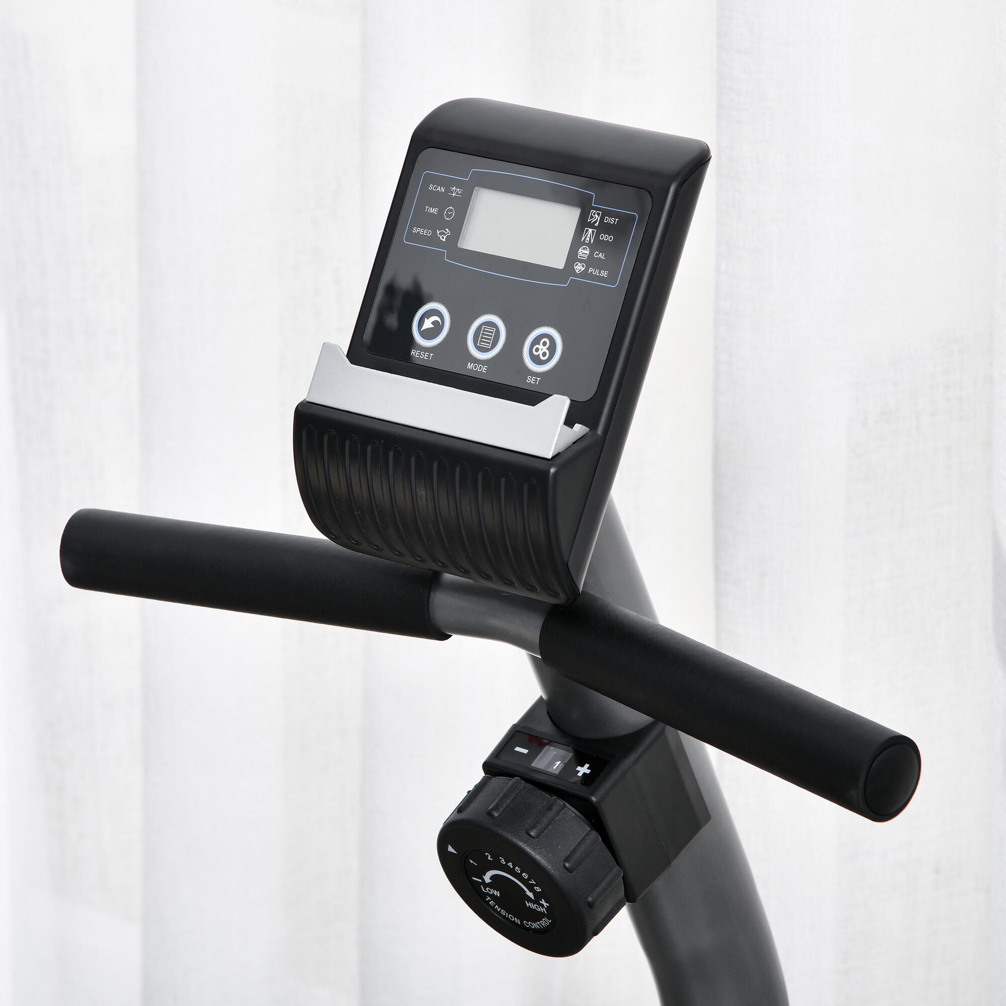 Bicicleta Ergométrica 121,5-136x62,5x98 cm Cinzenta HOMCOM 5/8