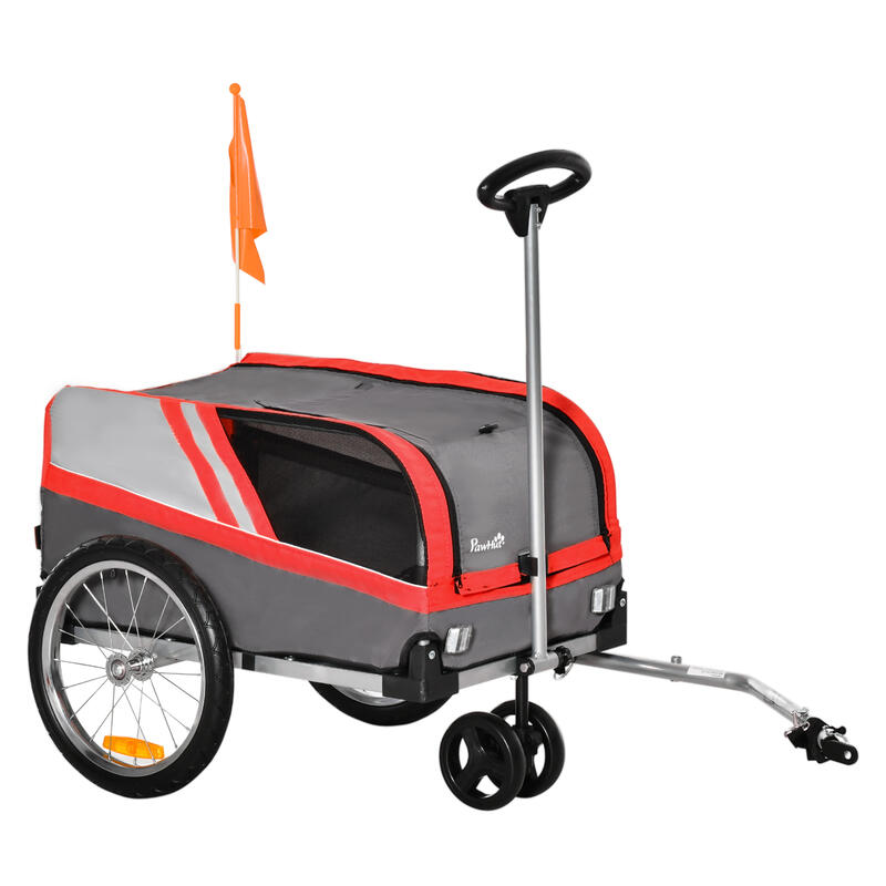 Sepnine carro para perros, Rojo