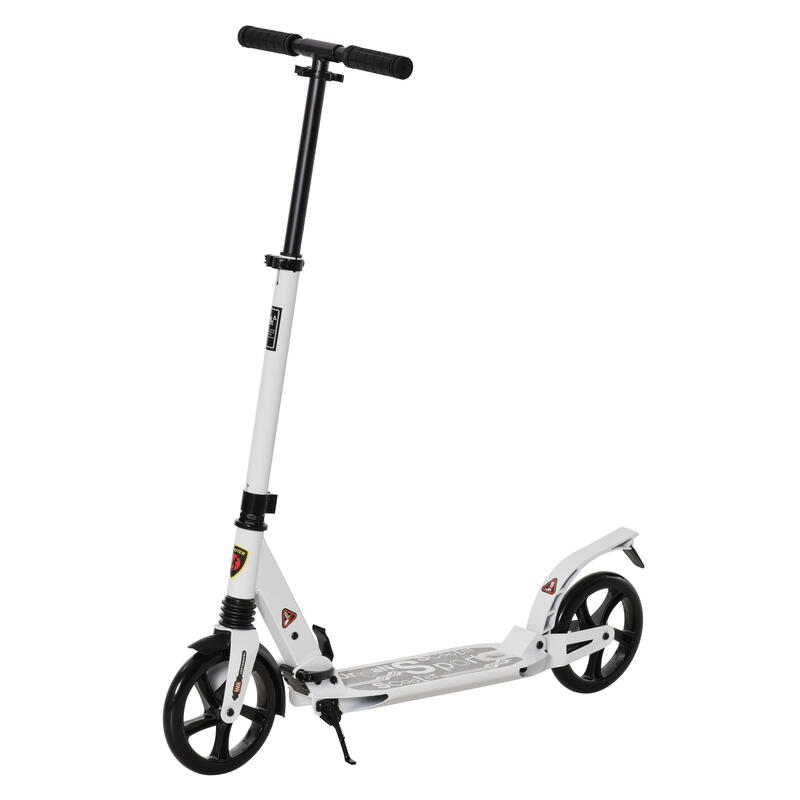 Homcom - Patinete Scooter Ajustable 2 ruedas Negro, Scooters En Linea