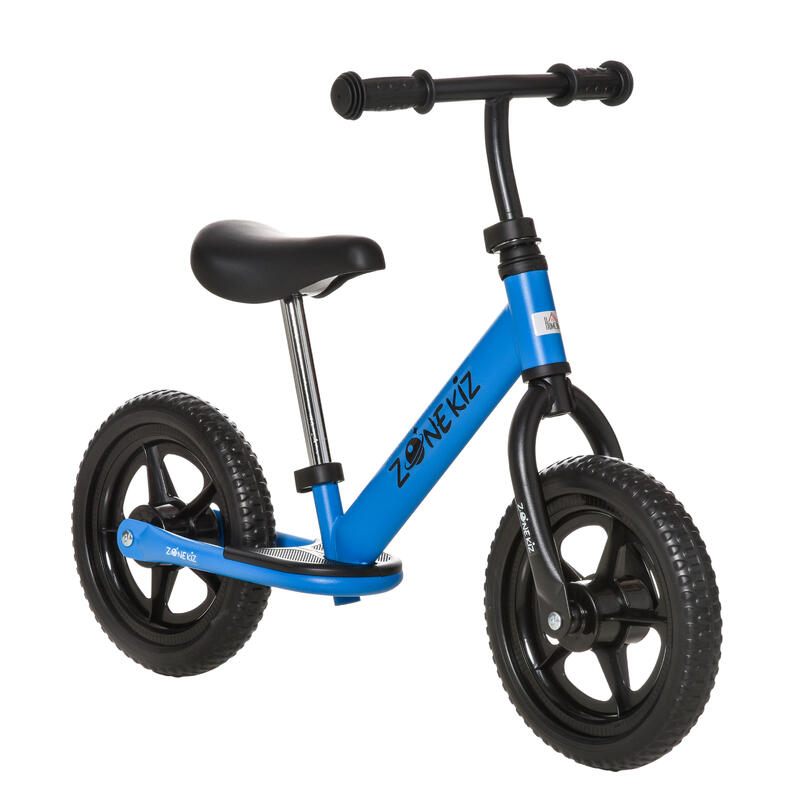 Bicicleta sin pedales para niños ajustable HOMCOM 89x37x60 cm azul