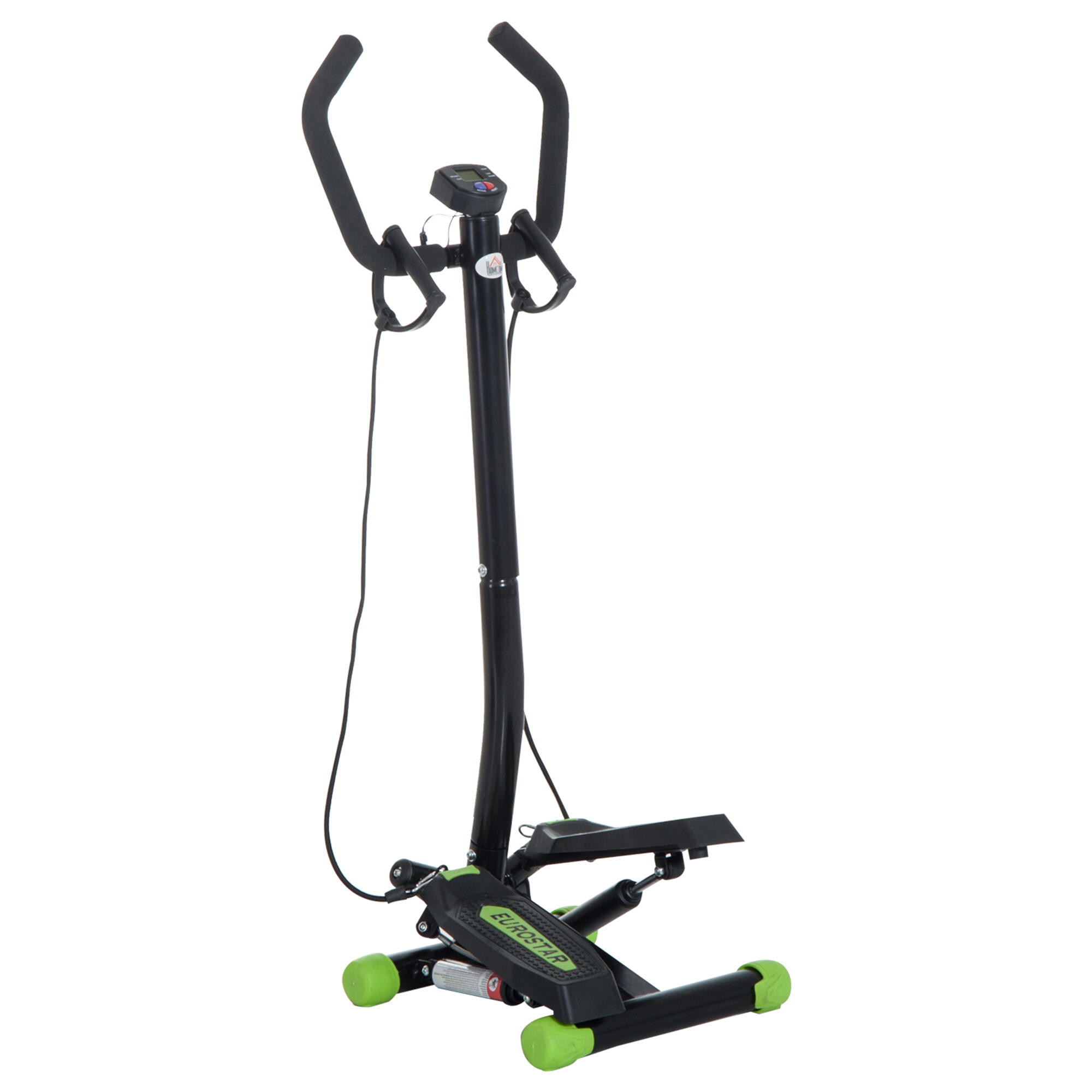 HOMCOM Stepper Professionale con Manubrio e Corde per Allenamento a Casa 4/7