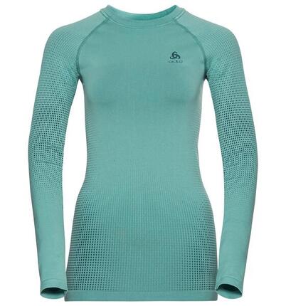 Odlo Damen Shirt Performance Warm Eco Baselayer Top Crew Neck L/S 196191
