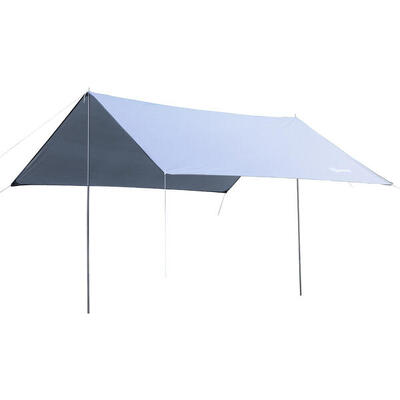 Outsunny Tenda da Sole Portatile 3x3m Tendalino Parasole Impermeabile Bianco