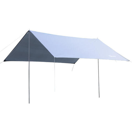 Outsunny Tenda da Sole Portatile 3x3m Tendalino Parasole Impermeabile Bianco