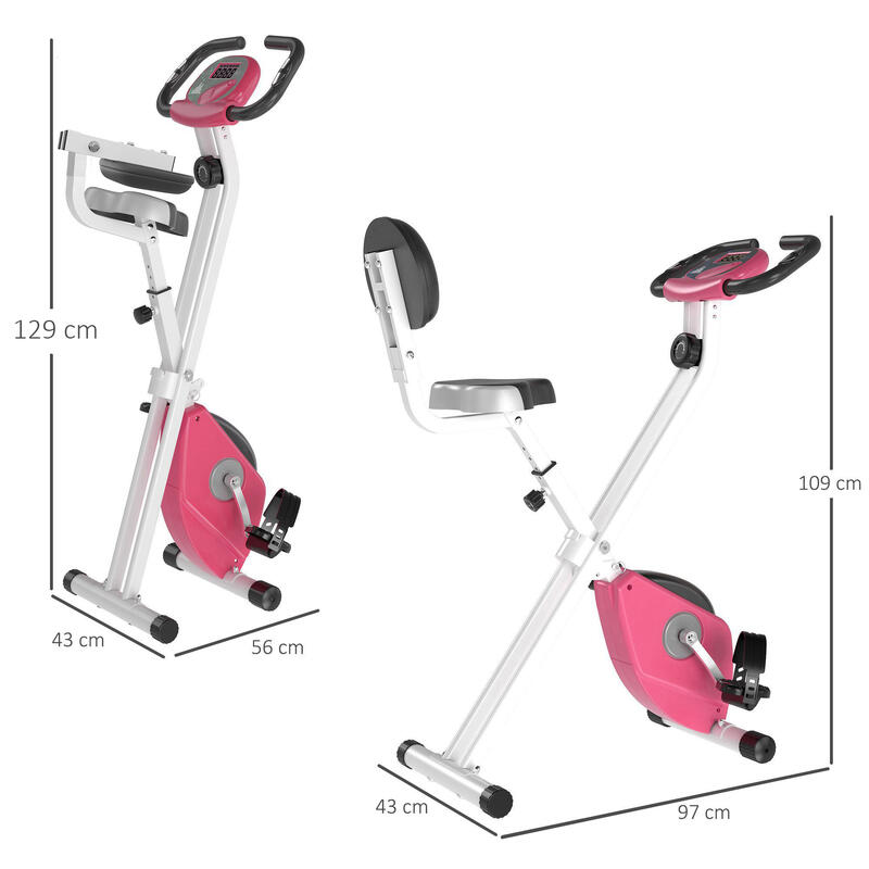 Bicicleta Pliabila Soozier cu 8 Nivele de Rezistenta, Gri si Negru