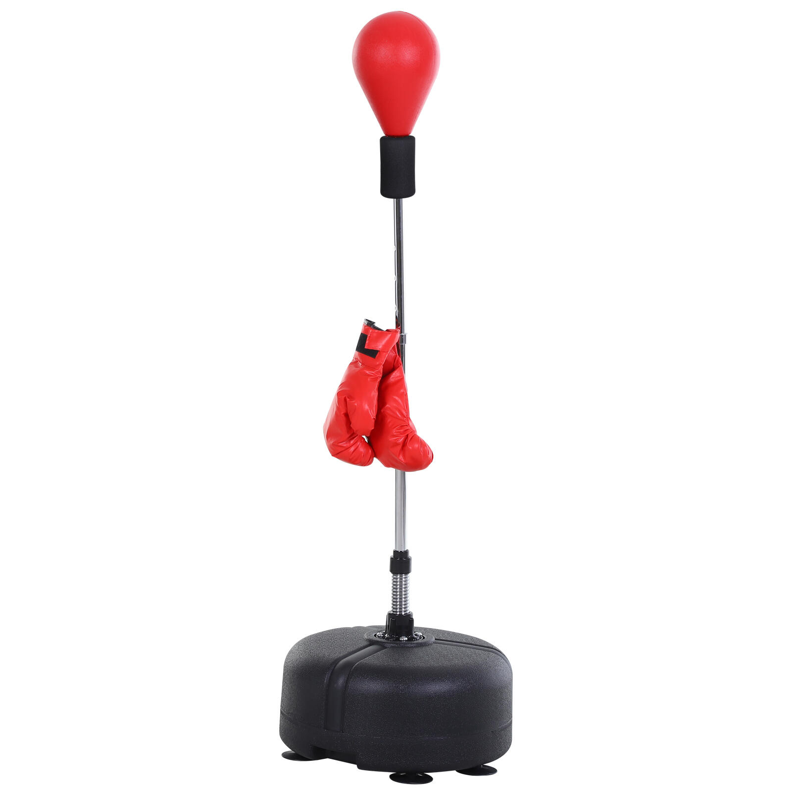 Saco de Boxeo de Pie HOMCOM O48x154 cm Rojo Negro Decathlon