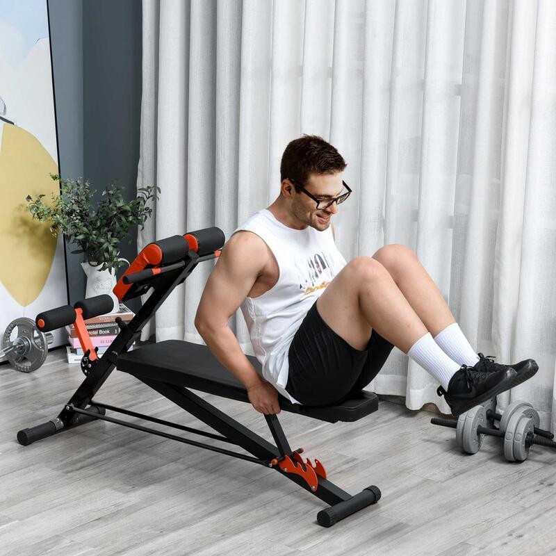 HomCom banca fitness multifunctionala, reglabila 56.5x136 cm