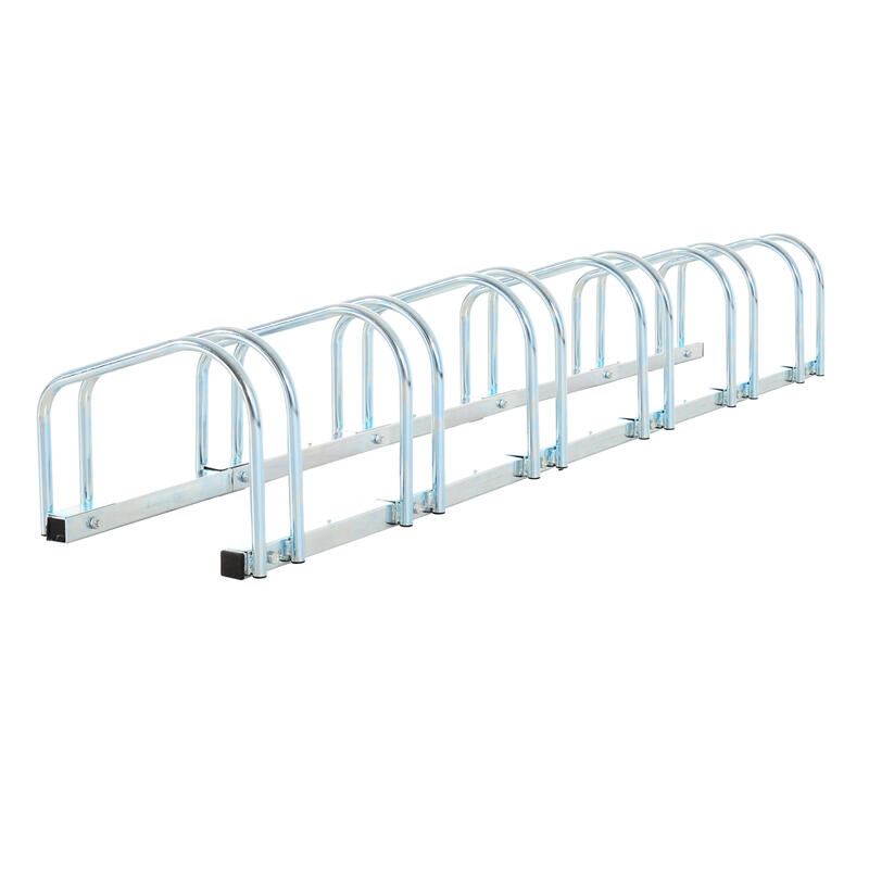 Aparcamiento para bicicletas HOMCOM blanco 160x33x27cm