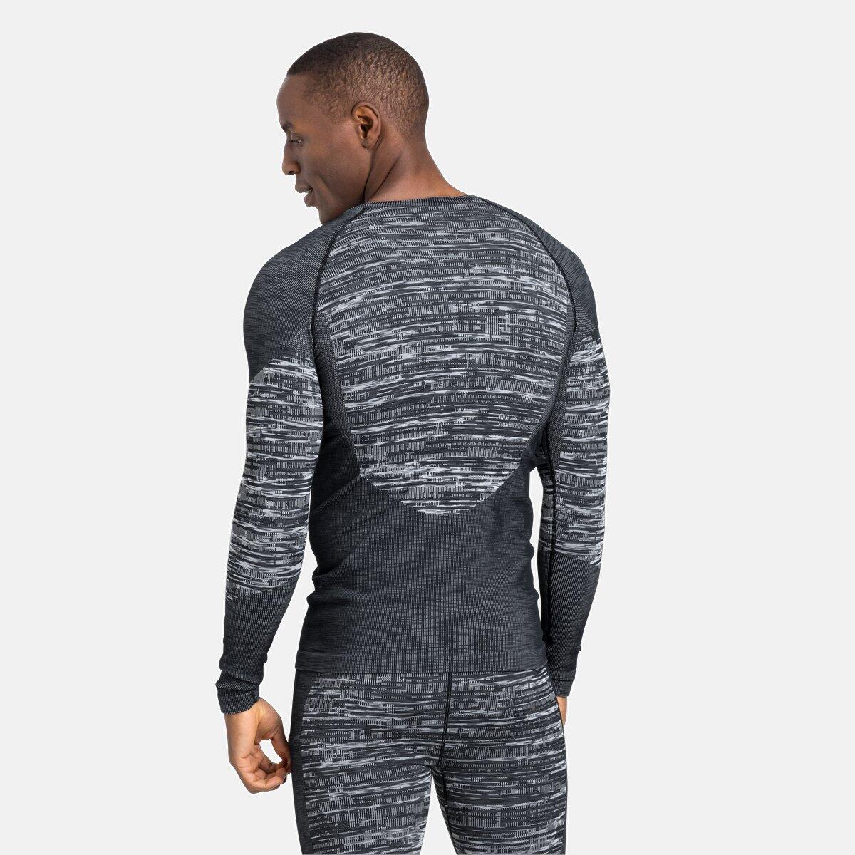 Maillot Manches Longues Odlo Blackcomb Eco Noir / Gris Femme 5/5