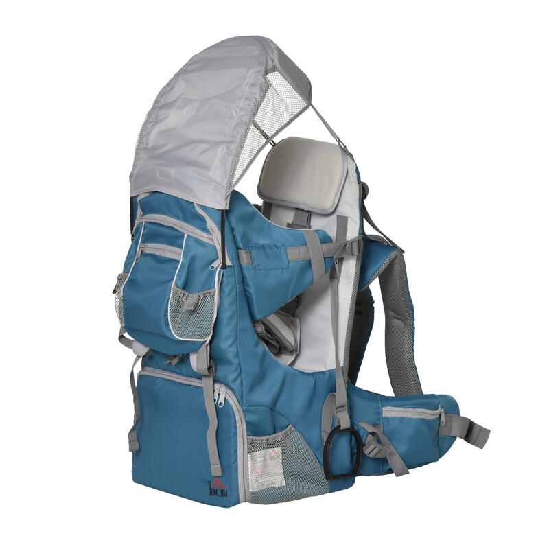 Mochila Portabebés HOMCOM 30x50x84 cm Azul