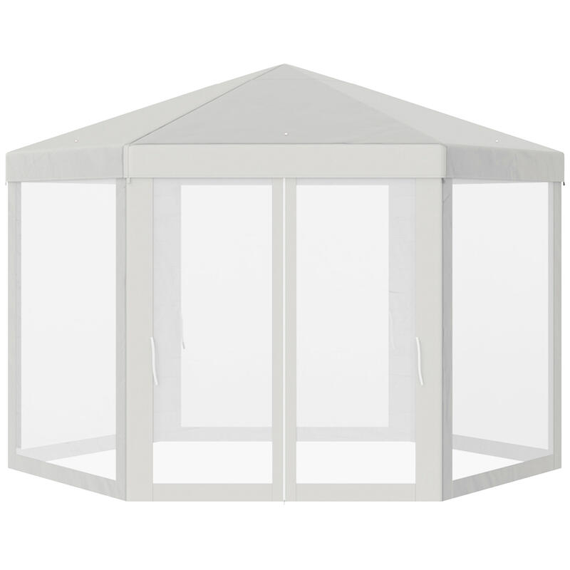 Tenda com Tela Mosquiteira 195x250cm Creme Outsunny