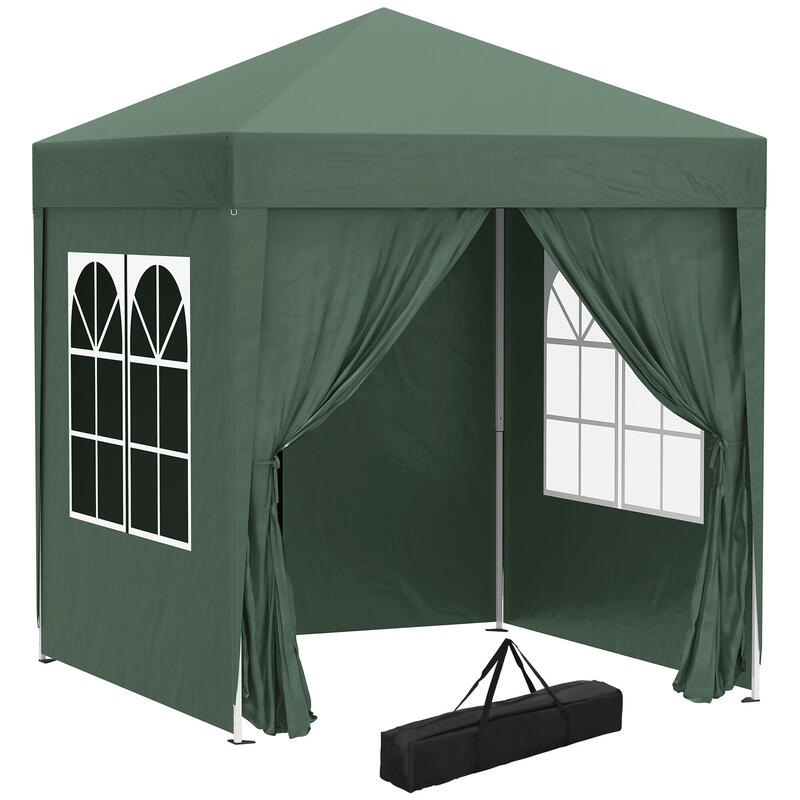 Carpa eventos deportivos 2x2x2,45m verde