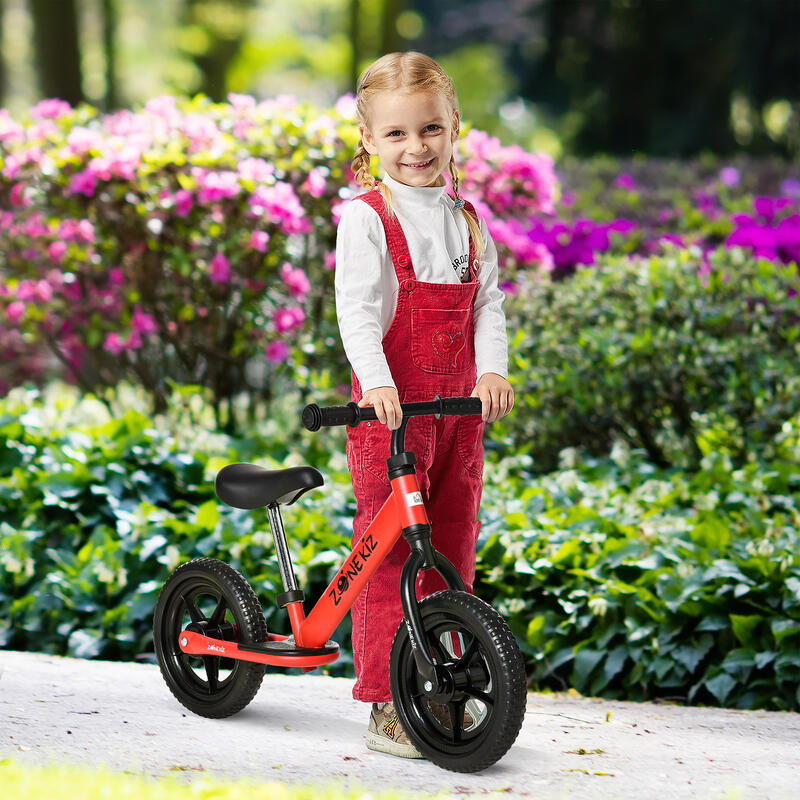 HOMCOM Bicicleta sin Pedales para Niños de 1-3 Años Bicicleta de Bebé  60x24x37 cm Rosa