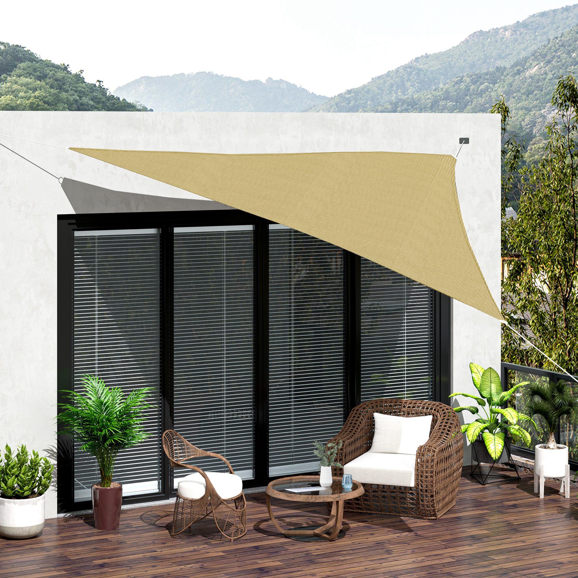 Toldo Vela Triangular Outsunny 300x300x300 cm Arena 2/7