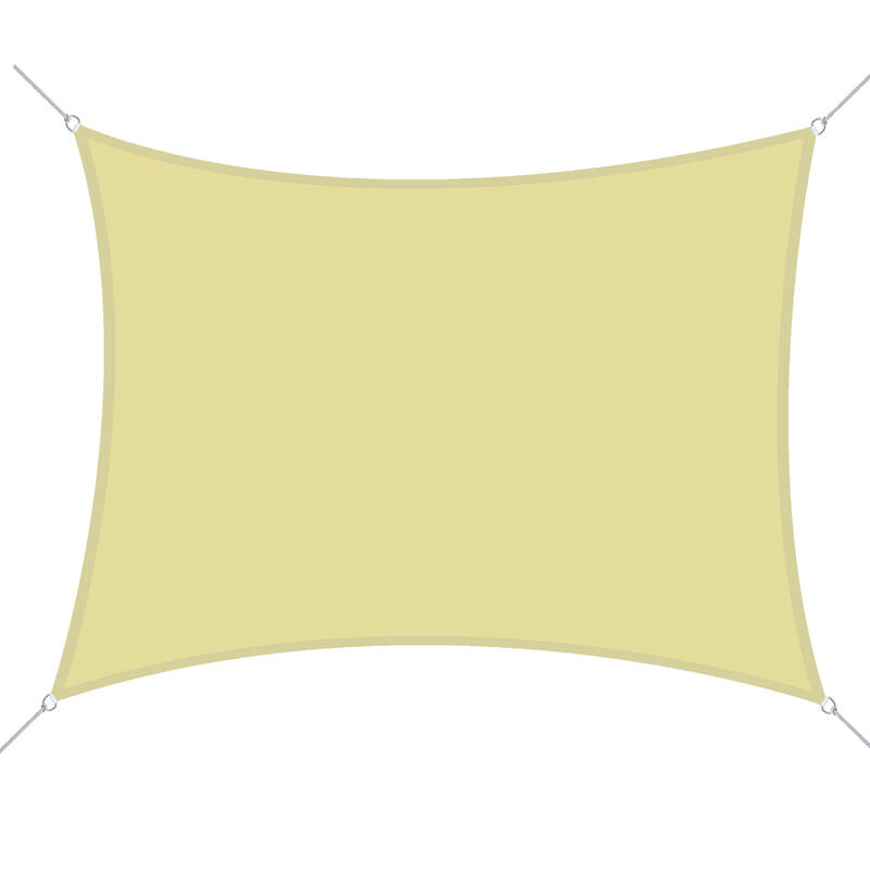 Toldo de Vela Rectangular Outsunny 400x600 cm Arena